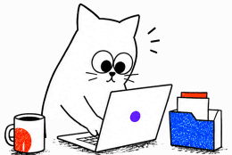 Galuh working at a laptop